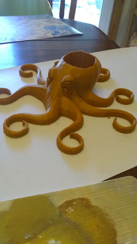 Octopus Modeling Clay, Pinch Pot Sculptures, Octopus Planter, Octopus Sculpture, Ceramic Pinch Pots, Diy Plaster, Animal Stencil, Octopus Art, Clay Diy Projects