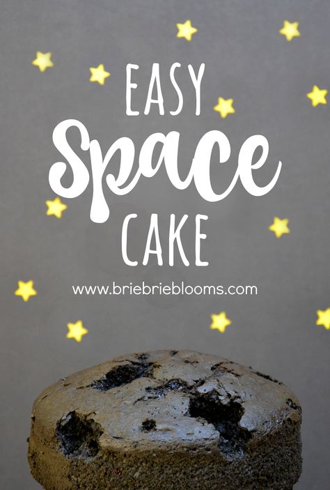 Whether it's for a space themed party or a galaxy playdate, this easy space cake will be an exciting dessert for your guests. It easy to make using a box cake mix and food coloring. Space Cake Ideas, Cake Ideas Simple, Diy Kids Birthday Party, Space Themed Party, Space Cake, Astronaut Space, Box Cake Mix, Diy Birthday Party, Space Party