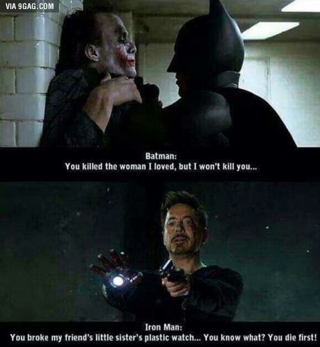 Funny Batman, Funny Marvel, Funny Marvel Memes, Dc Memes, Marvel Vs Dc, Dc Movies, Avengers Memes, Batman Movie, Batman Vs