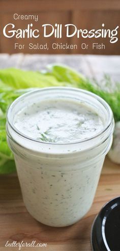 Homemade Dill Ranch Dressing, German Dill Salad Dressing, Salad Dressing With Sour Cream, Garlic Dill Dip, Homemade Creamy Salad Dressing, Recipes With Fresh Dill, Creamy Salad Dressing Recipes, Dill Salad Dressing Recipe, Fresh Dill Recipes