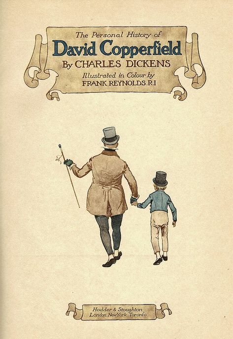 Personal History Of David Copperfield, Frank Reynolds, David Copperfield, Theater Design, Personal History, Charles Dickens, Title Page, Book Illustration, Book Club