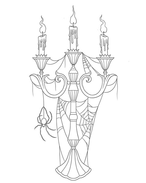 Fine Line Spooky Tattoo, Spooky Fine Line Tattoos, Candles Tattoo, Candle Sketch, Job Tattoo, Chandelier Tattoo, Pixel Tattoo, Vintage Sketches, Traditional Black Tattoo