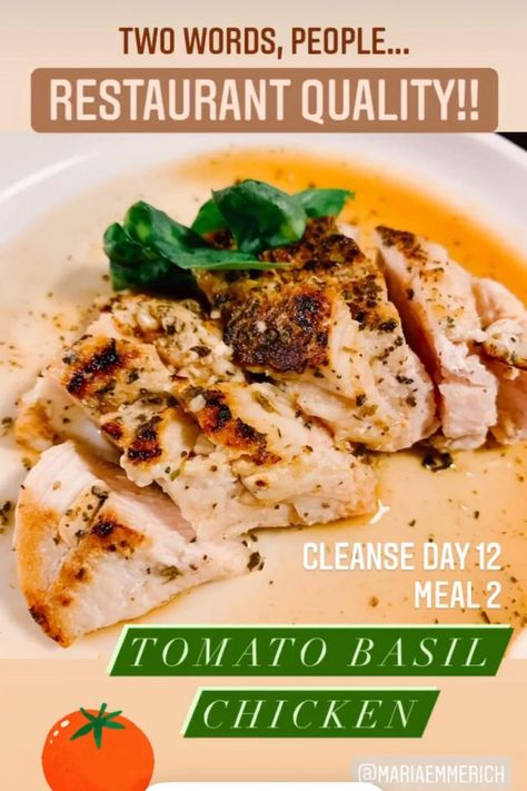 Maria Mind Body Health Psmf Diet, Protein Sparing Modified Fast, Maria Mind Body Health, Recipes Protein, Tomato Basil Chicken, Cleanse Recipes, Fast Results, Meal Plans, Body Health