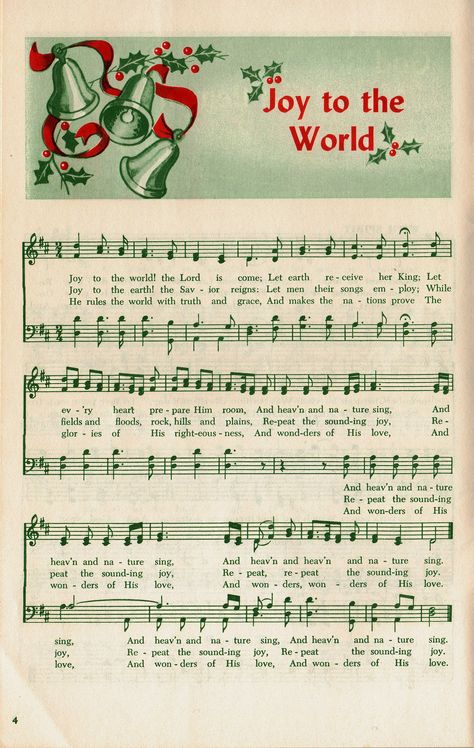 Joy to the World Christmas Carols Lyrics, Christmas Songs Lyrics, Sheet Music Crafts, Hymn Music, Hymn Sheet Music, Hymns Lyrics, Christian Song Lyrics, Great Song Lyrics, Christmas Sheet Music