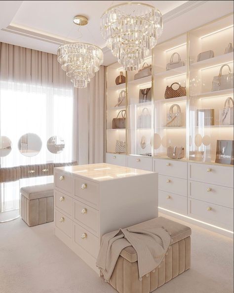 Ruangan Studio, Small Dressing Rooms, Dressing Room Closet, Dream Closet Design, Closet Design Layout, Luxury Closets Design, Closet Decor, Dream House Rooms, Virtual Design