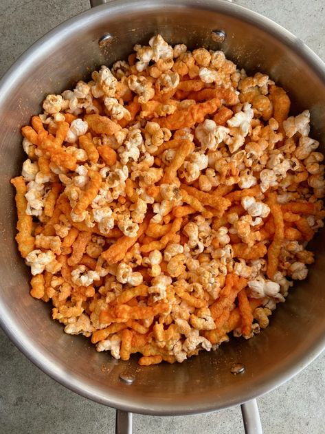 Post Image Homemade Cheetos, Cheetos Popcorn, Popcorn At Home, Hot Cheetos, Popcorn Recipe, Mexico Food, Popcorn Recipes, Football Food, Recipe Notes