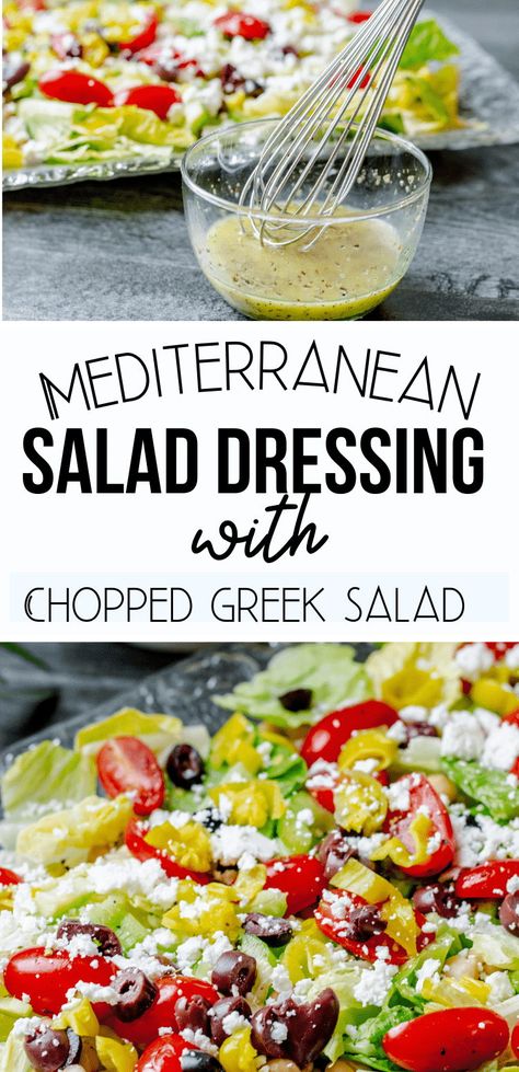 Healthy Mediterranean Salad, Mediterranean Salad Dressing, Mediterranean Dressing, Best Greek Salad, Mediterranean Salad Recipe, Traditional Greek Salad, Greek Salad Dressing, Salad Diet, Salad Dressing Recipe