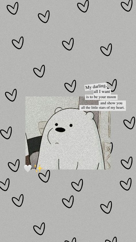 We Bare Bears Wallpapers Aesthetic Ice Bear, Iphone Wallpaper Texture, Ice Bear We Bare Bears, Iphone Wallpaper Cat, We Bare Bears Wallpapers, Easy Love Drawings, Ice Bear, Cute Galaxy Wallpaper, Cute Panda Wallpaper