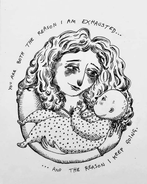 Tired Mom Illustration, Mom Illustration, I'm Exhausted, Finding Myself, Starting Solids, Mommy Quotes, Tired Mom, Quotes About Motherhood, So Tired