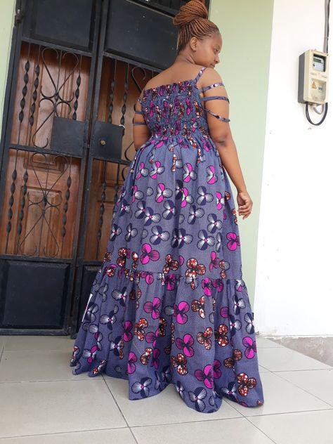 Simple Ankara Gowns, Ankara Long Gown, Ankara Long Gown Styles, African American Fashion, Traditional African Clothing, Dresses For Pregnant Women, African Dresses For Kids, African Fashion Skirts, African Fashion Ankara