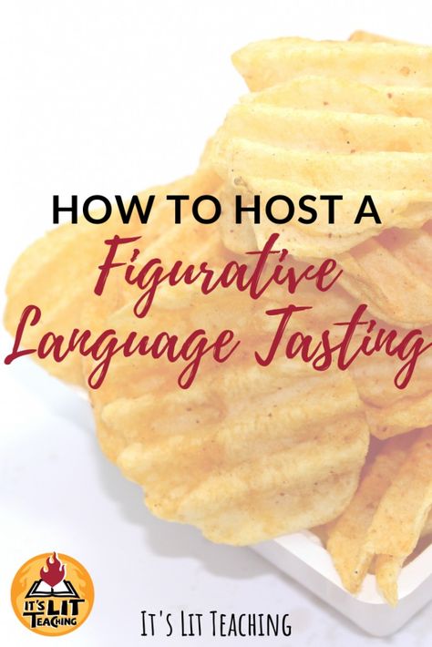 Are you struggling to engage students in creating imagery? Need a way to add some excitement around figurative language? A figurative language tasting is a no-fail way to engage students in writing while reviewing essential figurative language terms and techniques. This blog post walks you through how to do the lesson yourself step-by-step. Click and never have another student say This is boring! #itslitteaching #creativewriting #figurativelanguage #highschoolenglish #secondaryela Figurative Language Lessons, 8th Grade English, Figurative Language Activity, Teaching Figurative Language, Teaching Creative Writing, Creative Writing Classes, Teaching High School English, 6th Grade Reading, 8th Grade Ela