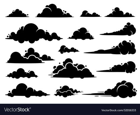 Cloud Graphic, Clouds Illustration, Sky Vector, Cloud Illustration, Cloud Tattoo, Cloud Vector, Cloud Drawing, Clouds Design, Gambar Figur