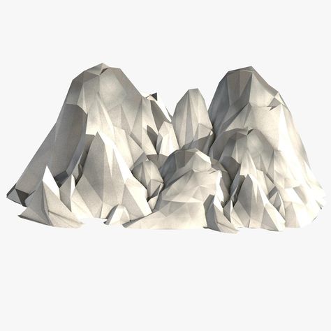 Mountains Low Poly 3D Model #AD ,#Mountains#Poly#Model Marketing Brochure, 3d Landscape, Low Poly 3d, Cinema 4d, Low Poly, Free Images, Design Art, Models