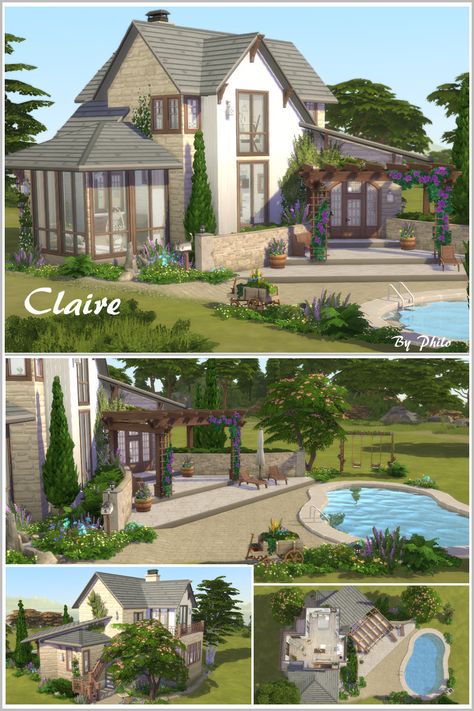 Built on a 30X20 lots, this charming house is suitable for Sims with a dog and a toddler. 

#ShowUsYourBuilds #thesims4 #Sims4 #sims4game #ts4house #ts4build #ts4builds #ts4nocc #ts4mm #simsbuilds #ts4 #sims4housebuild #sims4house #sims4home #sims5 #thesimsresourcedotcom #sims4build #simshousedesign #thesims4housebuild I hope you like it. Sims 4 Eco House, Sims3 House, Sims 4 Modern House, Sims 4 Houses Layout, Lotes The Sims 4, German Houses, Country Modern Home, Sims 4 House Plans, Sims 4 House Building