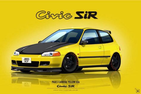 Y53 carnival yellow eg6 sir | Page 2 | EK9.org JDM EK9 Honda Civic Type R Forum Honda Eg Hatchback, Eg9 Civic, Honda Civic Sir, Honda Hatchback, Honda Civic Vtec, Soichiro Honda, Computer Drawing, Toyota Suv, Honda Fit Jazz