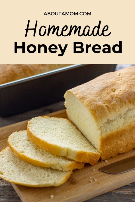 Bread Recipes Honey, Honey Bread Recipes Homemade, Homemade Bread Honey Wheat, Sandwich Bread Recipe With Honey, Honey Loaf Bread, Homemade Honey Bread Recipes, Bread Machine Recipes With Honey, Sweet Homemade Bread, Honey Bread Recipe Easy