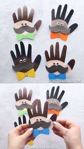 Father Day Kids Craft, Fatherday Cards Kids, Fathers Day Card Ideas From Kids, Dad Day Crafts For Kids, Father’s Day Cards For Kids, Fathers Day Kindergarten, Crafts For Dad From Kids, Fathers Day Handprint Ideas, Fathers Day Gifts Ideas From Kids Diy