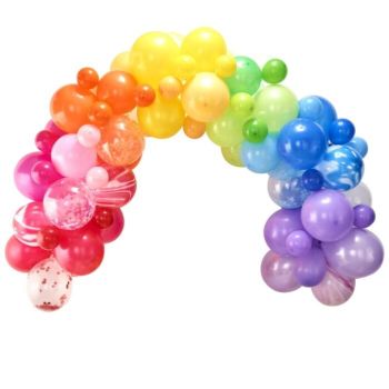 12 Balloons, Rainbow Balloon Arch, Rainbow Party Supplies, Rainbow Party Decorations, Balloon Arch Kit, Ginger Ray, Balloon Arches, Rainbow Birthday Party, Rainbow Balloons