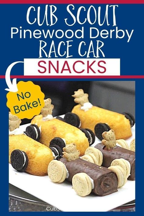 Easy DIY recipe for no-bake race car treats! Great for party or special occasion that kids can make for snack or dessert. Race Day Desserts, Race Day Food Ideas, Race Car Snack Ideas, Pinewood Derby Snacks, Transportation Snacks For Preschool, Race Car Snacks, Race Car Desserts, Race Car Treats, Race Car Birthday Party Activities