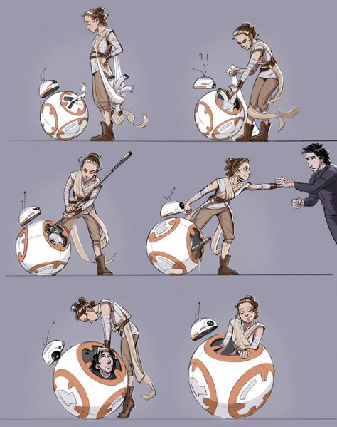 Reylo Fanart, Bb 8, Dive In, Art Inspo, The Good, Star Wars, Humanoid Sketch, Purse, Fan Art