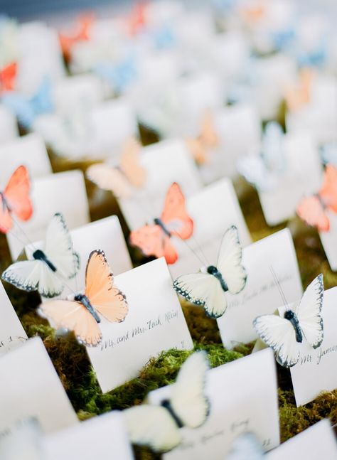 Butterfly Seating Cards, Butterfly Wedding Table, Butterfly Themed Decorations, Butterflies Wedding Theme, Butterfly Decor Wedding, Butterfly Table Numbers Wedding, Butterfly Themed Table Setting, Butterfly Kisses Bridal Shower Theme, Butterfly Seating Chart