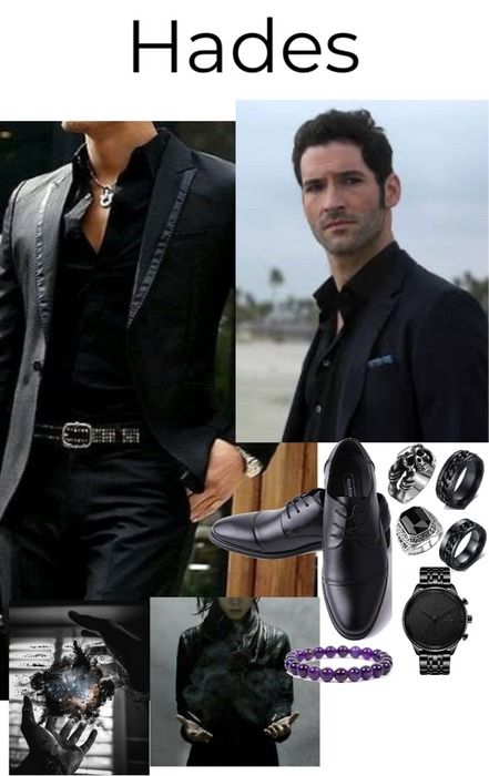 Hades’ Meeting Look Outfit | ShopLook Hades Outfit, Hades Daughter, Evil Oc, Antique Mens Rings, Percy Jackson Outfits, Steel Dragon, Wattpad Book, Mens Rings, Mens Shoes Black