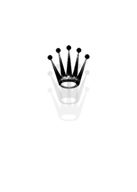 Rolex Crown Logo Rolex Crown Tattoo, Rolex Tattoo, Rolex Crown, Koi Tattoo Sleeve, Instagram Black Theme, Filigree Tattoo, Crown Tattoo Design, Graffiti Tattoo, Manga Tattoo