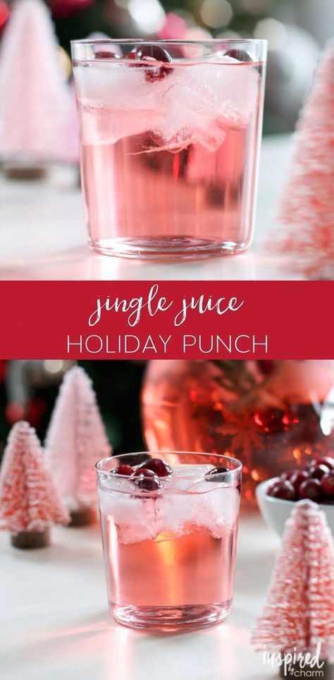 Jingle Juice Holiday Punch, Easy Christmas Cocktail, Juice Punch, Punch Christmas, Christmas Cocktails Easy, Holiday Drinks Alcohol, Jingle Juice, Christmas Drinks Alcohol Recipes, Holiday Punch Recipe