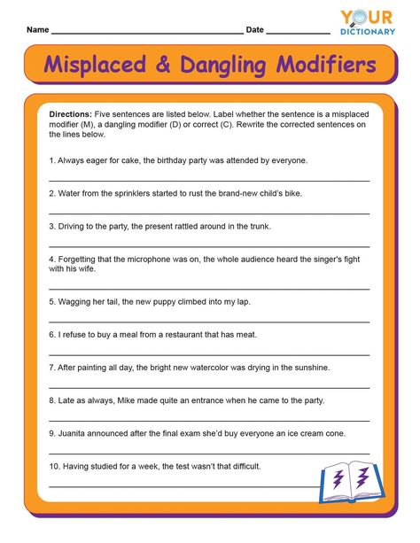 Modifiers Grammar, Measurement Of Length Worksheet Grade 3, Communicative English, Dangling Modifiers Grammar, Dangling Modifiers, Misplaced Modifiers, Determiners In English Grammar Worksheet, Determiners Grammar Chart, Adverbs Worksheet