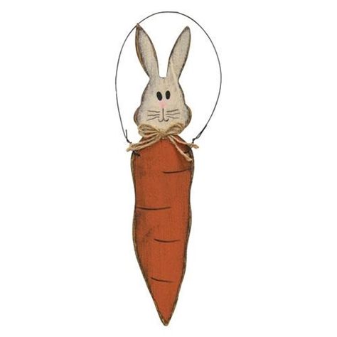 Primitive Bunny, Carrot Design, Bunny Carrot, Wooden Rabbit, Bunny Head, Santa Photos, 3d Wall Decor, Bunny Designs, Wire Hangers