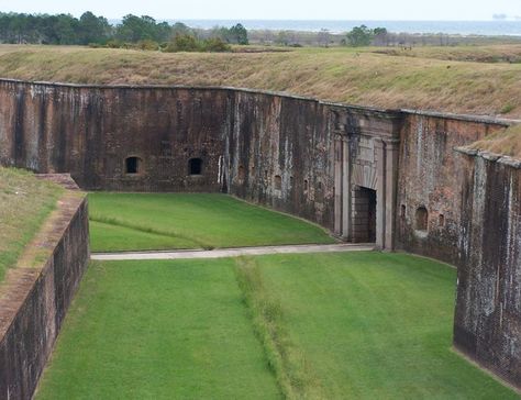 Fort Morgan: Most Haunted Historic Battle Site In Alabama Fort Morgan Alabama, Alabama Vacation, Alabama Beaches, Then And Now Photos, Fort Morgan, Gulf Shores Alabama, Most Haunted Places, Old Fort, Sweet Home Alabama