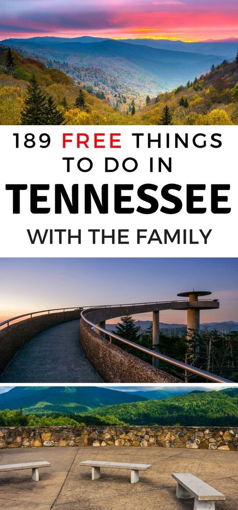 If you are visiting Tennessee make sure you take in some fog the over 180 free things to do in Tennessee. You won't be sorry! Fall Tennessee, Fall Nashville, Things To Do In Tennessee, Visit Tennessee, Tennessee Waterfalls, Tennessee Road Trip, Gatlinburg Vacation, Tennessee Travel, Nashville Trip