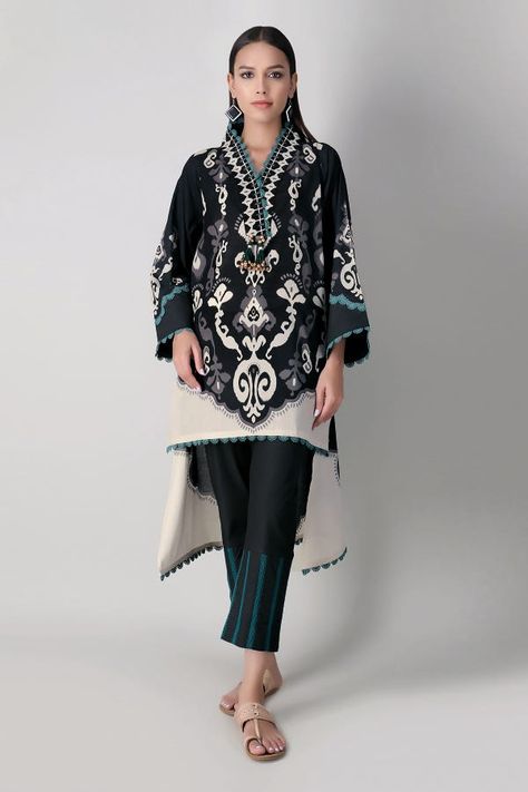 Khaadi Spring I am my Own Collection 2021 - J21207 Black - Khaadi Spring Lawn '21 - Original Buy Now https://www.thefashionstation.in/product/khaadi-spring-i-am-my-own-collection-2021-j21207-black/ Best Designer Suits, Women Cotton Dress, Midi Dress Fall, Large Silk Scarf, Pakistani Party Wear, Pakistani Suit, Pakistani Fashion Casual, Kurta Dress, Printed Silk Scarf