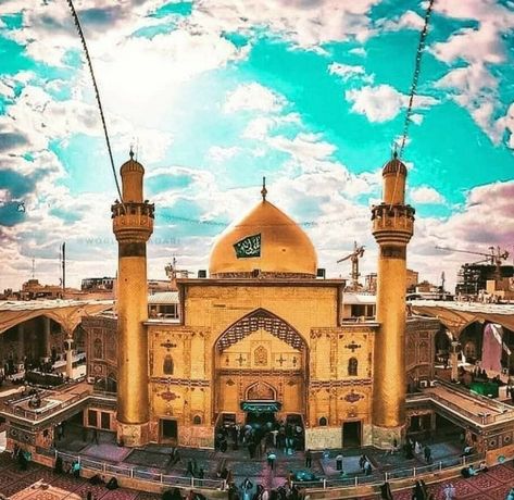 Imam Ali Shrine Wallpaper, Imam Ali Picture, Imam Ali Art Wallpaper, Islamic Boy, Masjid Imam E Zamana, Imam Ali Shrine Najaf Photography, Dostoyevsky Books, Maula Ali, Karbala Pictures