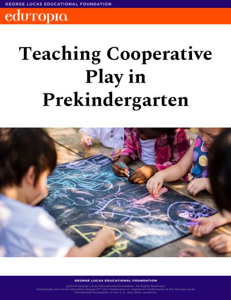 Teaching Cooperative Play in Prekindergarten - Five activities early childhood educators can use to introduce the concept of teamwork to young kids. Cooperative Play Preschool, Cooperative Play Activities For Kids, Early Childhood Development Activities, Early Childhood Education Degree, Early Childhood Education Curriculum, Early Childhood Education Quotes, Teamwork Activities, High Scope, Early Childhood Education Resources