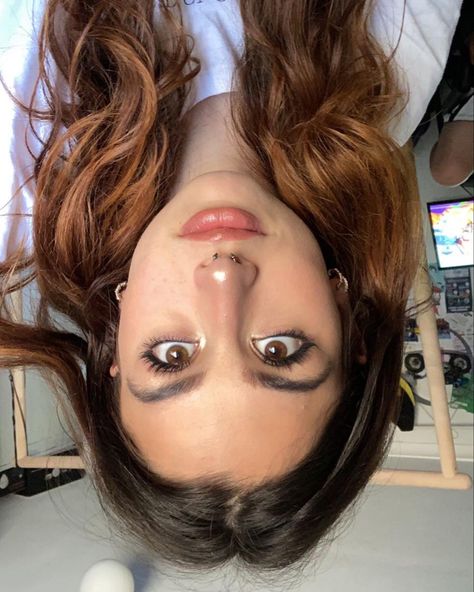 Selfie upside down makeup hair Selfie From Above, Makeup Hair, Upside Down, Face Paint, Carnival Face Paint, Carnival, Makeup, Hair, Make Up