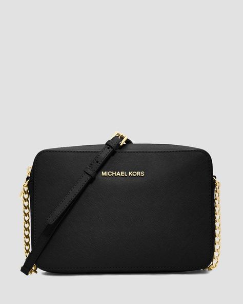 Michael Michael Kors Crossbody - Jet Set Large Michael Kors Selma, Michael Kors Outlet, Michael Kors Shoulder Bag, Mk Bags, Passport Wallet, Leather Shoulder Handbags, Michael Kors Crossbody, Leather Handbags Crossbody, Mens Leather Bag