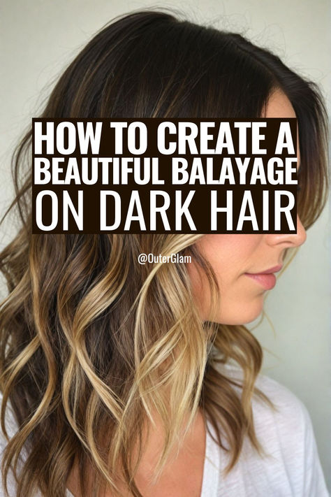 If you're looking to elevate your dark locks with a sun-kissed glow, balayage is the perfect technique. Whether you're a stylist or DIY enthusiast, this step-by-step guide is exactly what you need. Discover expert tips on choosing the right shades, proper application techniques, and aftercare secrets. Diy Wet Balayage, Diy Bayalage At Home Easy, Diy Brown Balayage, Do It Yourself Highlights Hair At Home, Self Balayage Diy, Balayage Hair Step By Step, Dye Hair At Home Tips, Diy Highlights Hair At Home Step By Step, Braid Balayage Technique