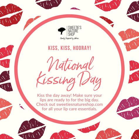 Don't miss out on National Kissing Day! Grab some lip care essentials at SNS to get ready for some sweet kisses. Pucker up! #lipbalmaddict #lipbalmlover #lipbalmnatural #lipscrub #lipscrublove National Kissing Day, Sweet Kisses, Natural Lip Balm, Beauty Skincare, Lip Scrub, Lip Care, Skincare Products, Get Ready, Lip Balm