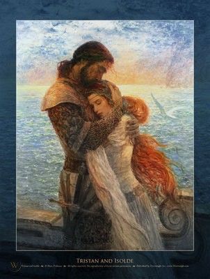 Tristan And Isolde, Painting Love Couple, Tristan Isolde, Courtly Love, Couple Romance, Pre Raphaelite, Romantic Art, Medieval Fantasy, Pebble Art