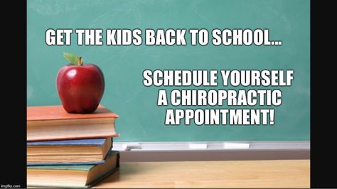 Back to School Back To School Chiropractic, Chiropractic Humor, Chiropractic Quotes, Chiropractic Marketing, Chiropractic Care, Chiropractic, Back To School, Humor, Marketing