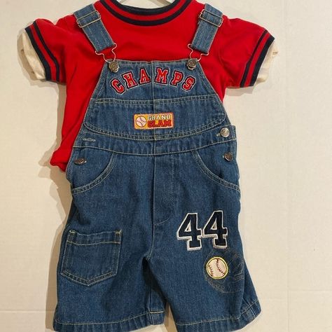 Kids Play Two-Piece Jumpsuit, Jean Bottoms, Red Top Size 2t Nwot Smoke Free Fast Shipping Vintage Boys Clothes, Jean Bottoms, Jumpsuit Jean, Baby Boy Themes, Boy Jumper, Vintage Baby Boys, Vintage Kids Clothes, Cool Kids Clothes, Vintage Baby Clothes