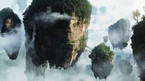 Hallelujah Mountains Hallelujah Mountains, Hunan China, Floating Islands, Zhangjiajie, Book Background, Mountain Wallpaper, Avatar Movie, Fantasy Places, Movie Wallpapers