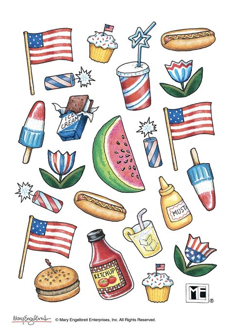 4th Of July Scrapbook, Junk Journal Stickers, Scrapbook Inspo, Journaling Writing, Scrapbook Book, Journal Stickers, Scrapbook Stickers, Junk Journal, Digital Scrapbooking