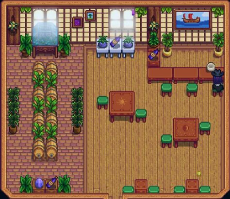 Made a wine bar in my spare big shed Shed Decoration, Big Shed, Big Sheds, Diy Tray, Tray Diy, Perfume Tray, Stardew Valley, Wine Bar, Shed