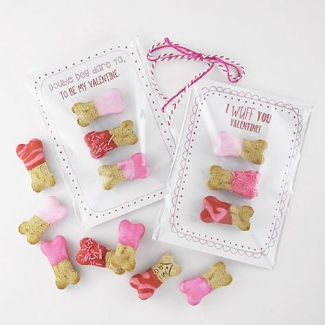 Valentine Dog Treats with Printable Valentine Dog, Healthy Dog Treats Homemade, Dog Treats Homemade Recipes, Valentines Day Dog, Valentine Cards Handmade, Dog Bakery, Valentine Activities, Puppy Treats, Dog Cakes