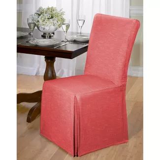 Shop for chair slipcovers online at Target. Choose from contactless Same Day Delivery, Drive Up and more. Dining Room Chair Slipcovers, Table For Kitchen, Dining Chair Slipcover, Red Dining Room, Cheap Wall Decor, Dining Room Chair Covers, Luxury Dining Chair, Interior Decorating Tips, Red Home Decor