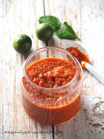 Through The Kitchen Door: The Best Sambal Belacan Dipping Sauce Sambal Sauce Recipe, Daikon Recipe, Sambal Belacan, Sambal Recipe, Sambal Sauce, Malay Food, Friends Together, Teriyaki Salmon, Homemade Spices