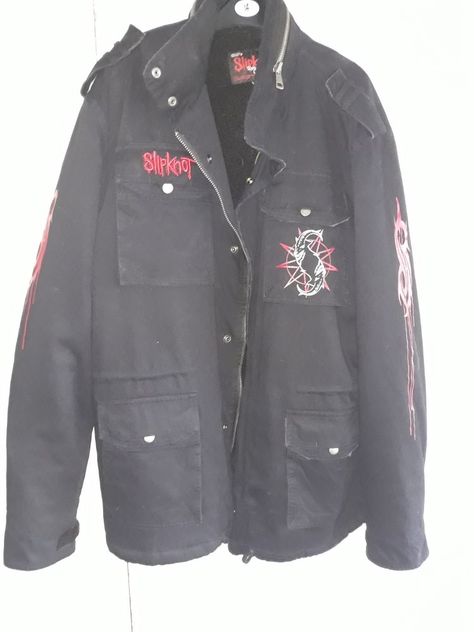 slipknot jacket Slipknot Jacket, Slipknot Band, Band Jacket, Band Outfits, Slipknot, Mens Sweatshirts Hoodie, Grunge Outfits, Canada Goose Jackets, Hoodies Men