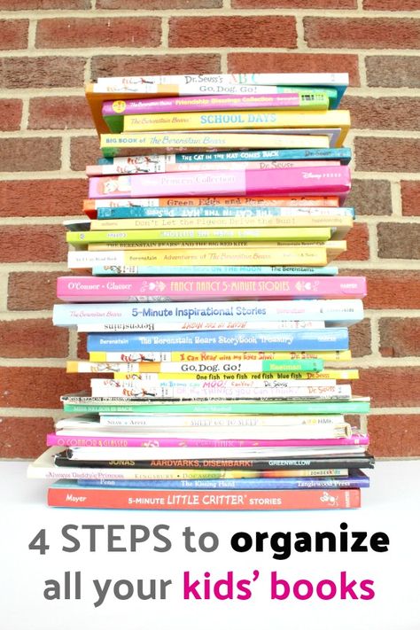 How to organize kids' books — The Organized Mom Life Organizing Kids Books, Organize Kids, Organize Books, Organizing Books, Family Resources, Book Bins, Declutter And Organize, Kids Deco, Bookshelf Organization